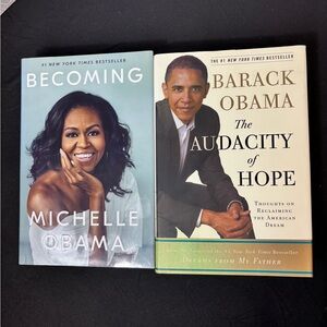Obama Memoir Book Bundle | Becoming + Audacity of Hope | Michelle & Barack